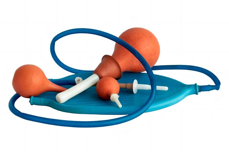 klystír na odstránenie parazitov z tela